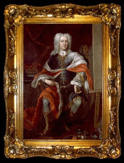 framed  MIJN, George van der Portrait of James Brydges,, ta009-2